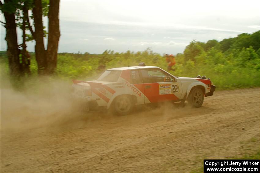 Eric Anderson / Taylor Haelterman Toyota Celica GTS on SS5, Chainsaw Junction.