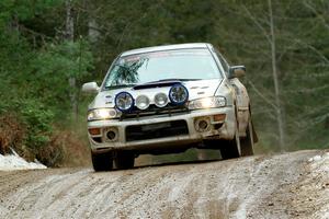 Madelyn Tabor / Sophia McKee Subaru Impreza 2.5RS on SS7, Hunters-McCormick Lake I.