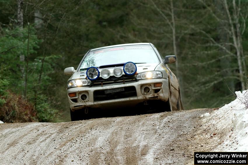 Madelyn Tabor / Sophia McKee Subaru Impreza 2.5RS on SS7, Hunters-McCormick Lake I.