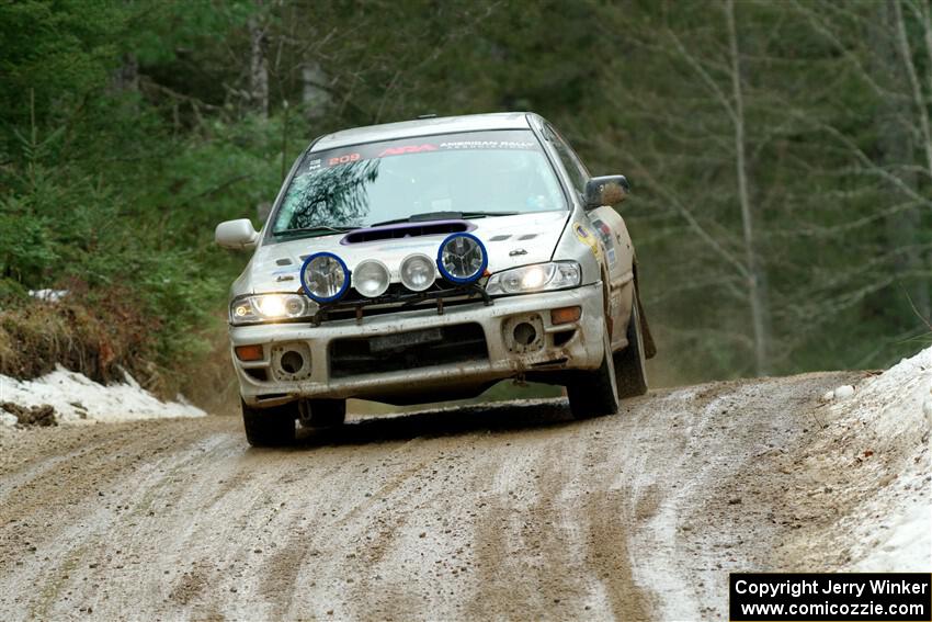 Madelyn Tabor / Sophia McKee Subaru Impreza 2.5RS on SS7, Hunters-McCormick Lake I.