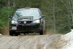 Scott James / Michelle Donovan VW GTI on SS7, Hunters-McCormick Lake I.