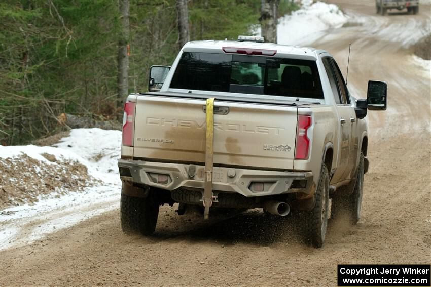 A Chevy Silverado pickup sweeps SS7, Hunters-McCormick Lake I.
