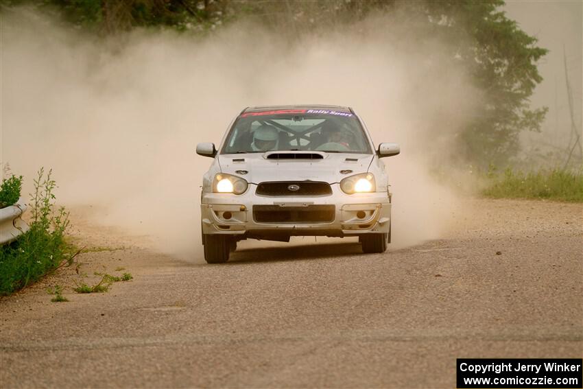 Cross Fedina / Robin Fedina Subaru WRX on SS6, Camp 3 South.