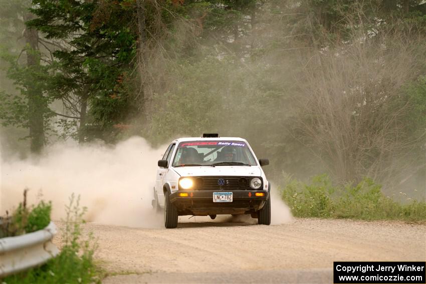 Josh Nykanen / Connor Himes VW GTI on SS6, Camp 3 South.