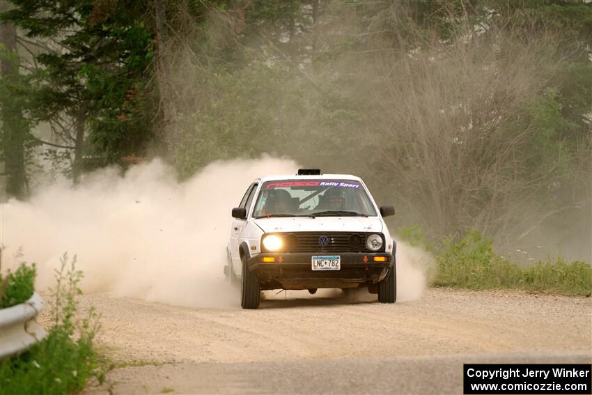 Josh Nykanen / Connor Himes VW GTI on SS6, Camp 3 South.