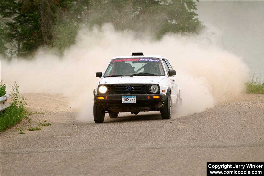 Josh Nykanen / Connor Himes VW GTI on SS6, Camp 3 South.