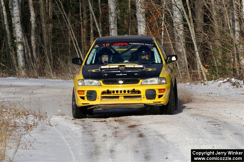 Steve Gingras / Katie Gingras Subaru Impreza on SS1, Nemadji Trail East.