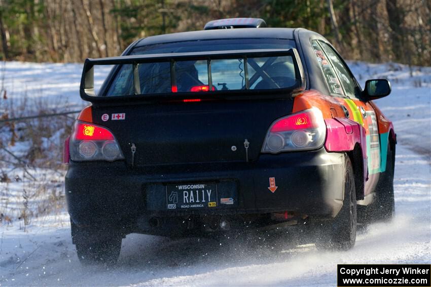Colin Gleason / Tom Addison Subaru Impreza 2.5RS on SS1, Nemadji Trail East.