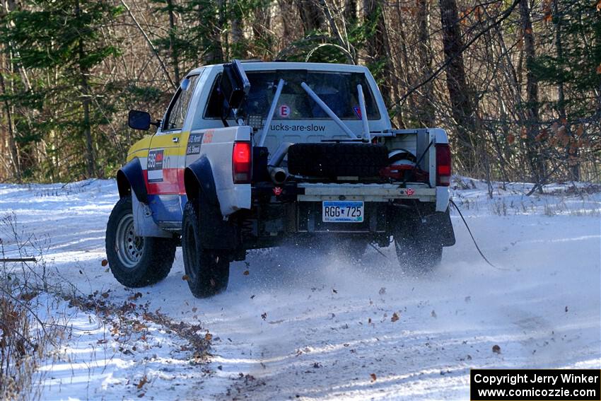 Scott Parrott / Shawn Silewski Chevy S-10 on SS1, Nemadji Trail East.
