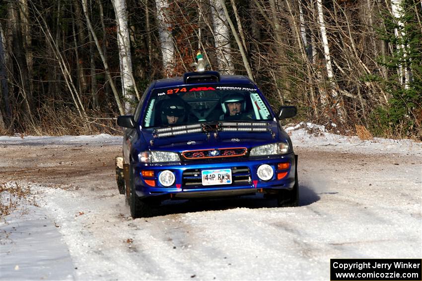 Mark Lietha / Brayden Samis Subaru Impreza 2.5RS on SS1, Nemadji Trail East.