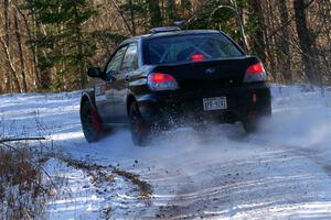 Jonah Becken / Peyton Reece Subaru Impreza 2.5i on SS1, Nemadji Trail East.