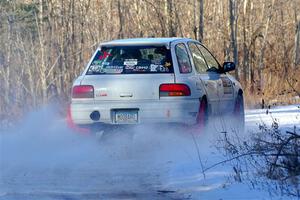 Aidan Hicks / John Hicks Subaru Impreza Wagon on SS2, Nemadji Trail West.