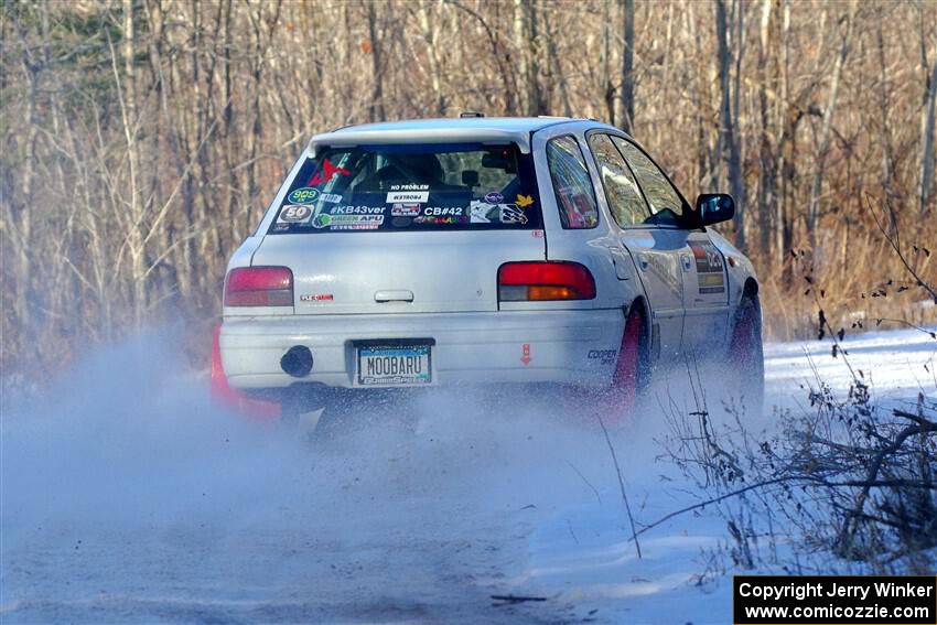 Aidan Hicks / John Hicks Subaru Impreza Wagon on SS2, Nemadji Trail West.