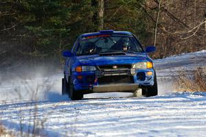 Connor Himes / Elliot Prusi Subaru Impreza on SS2, Nemadji Trail West.