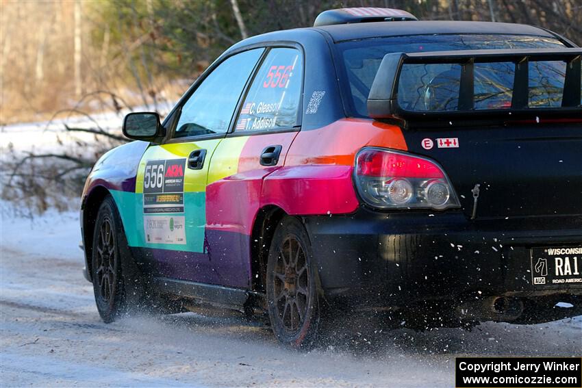 Colin Gleason / Tom Addison Subaru Impreza 2.5RS on SS2, Nemadji Trail West.