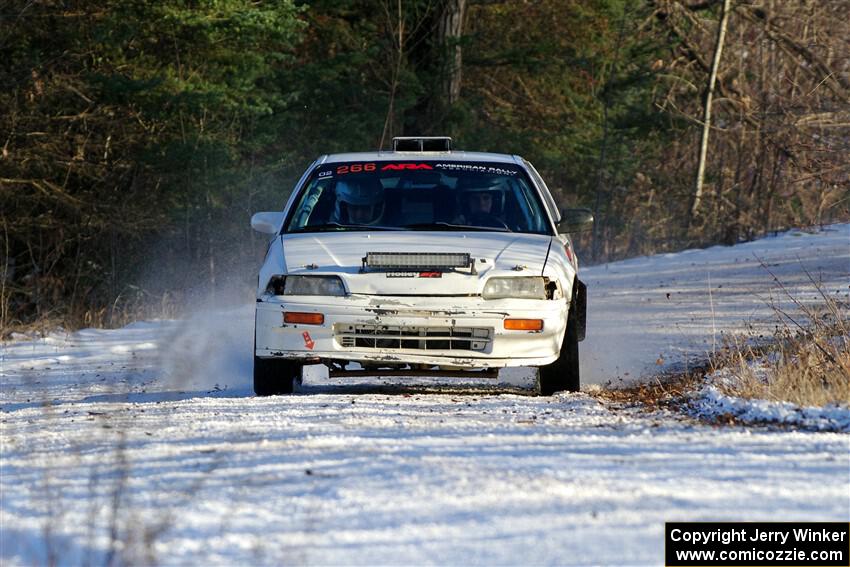 Peyton Goldenstein / Brent Lucio Honda CRX Si on SS2, Nemadji Trail West.