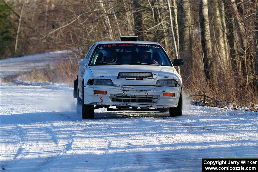 Peyton Goldenstein / Brent Lucio Honda CRX Si on SS2, Nemadji Trail West.