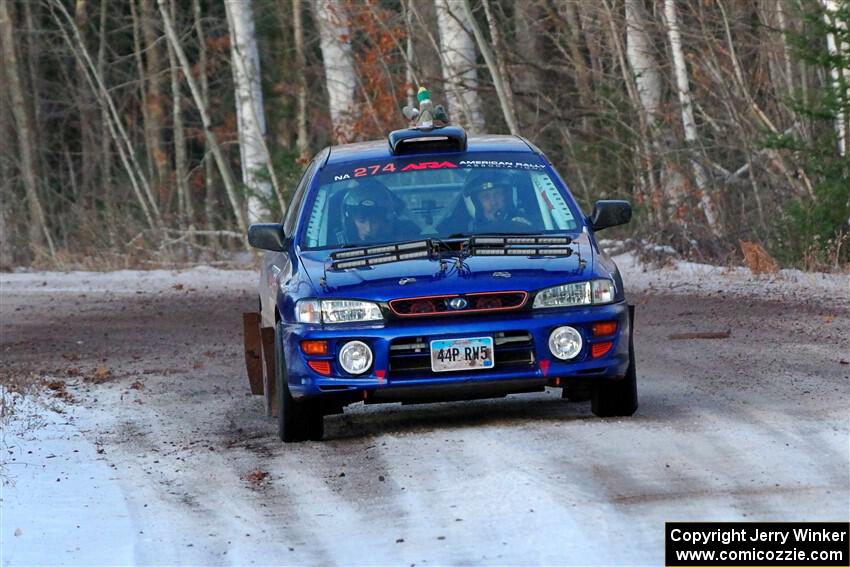 Mark Lietha / Brayden Samis Subaru Impreza 2.5RS on SS3, Eastbound Again.