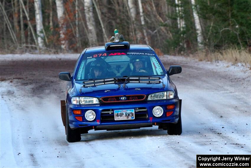 Mark Lietha / Brayden Samis Subaru Impreza 2.5RS on SS3, Eastbound Again.
