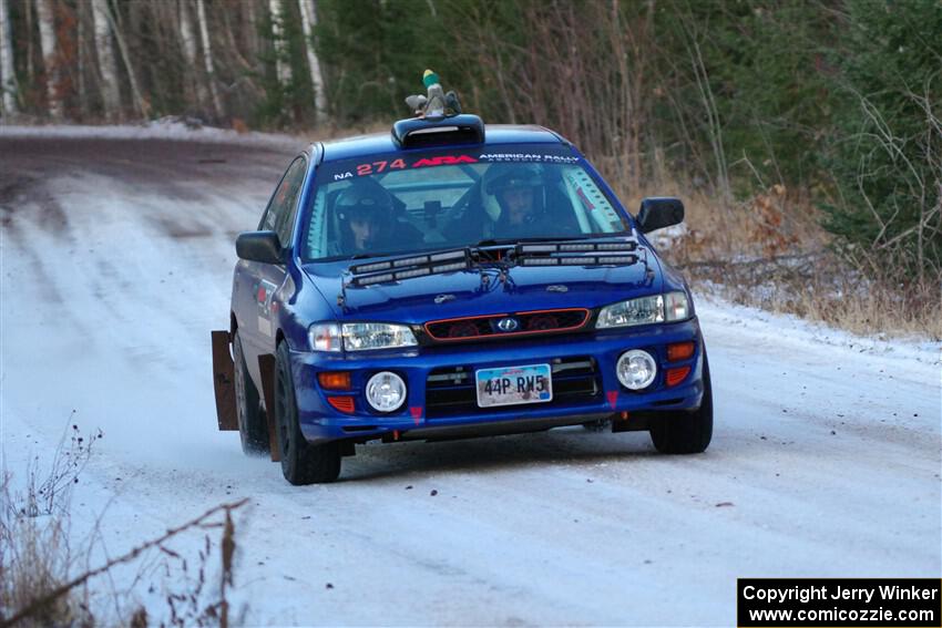 Mark Lietha / Brayden Samis Subaru Impreza 2.5RS on SS3, Eastbound Again.