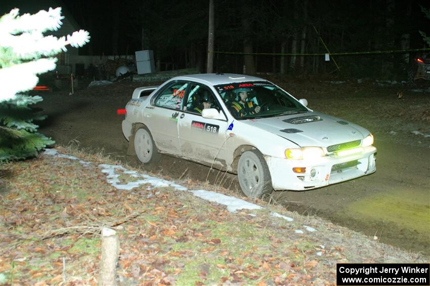 Andrew Williamson / Julia Stewart Subaru Impreza on SS14, Thunder River.