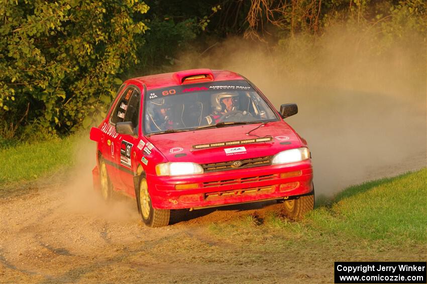 Krishna Gandhi / Jake Baxter Subaru Impreza Wagon on SS1, Soo Pass.