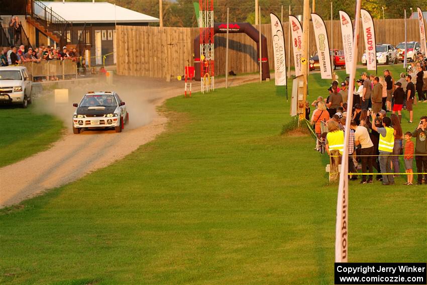 Aidan Hicks / John Hicks Subaru Impreza Wagon on SS1, Soo Pass.