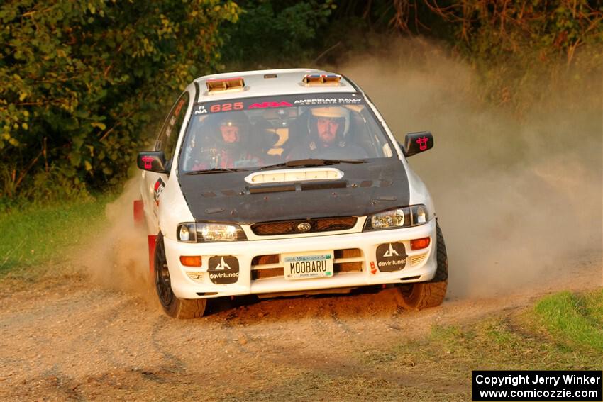 Aidan Hicks / John Hicks Subaru Impreza Wagon on SS1, Soo Pass.