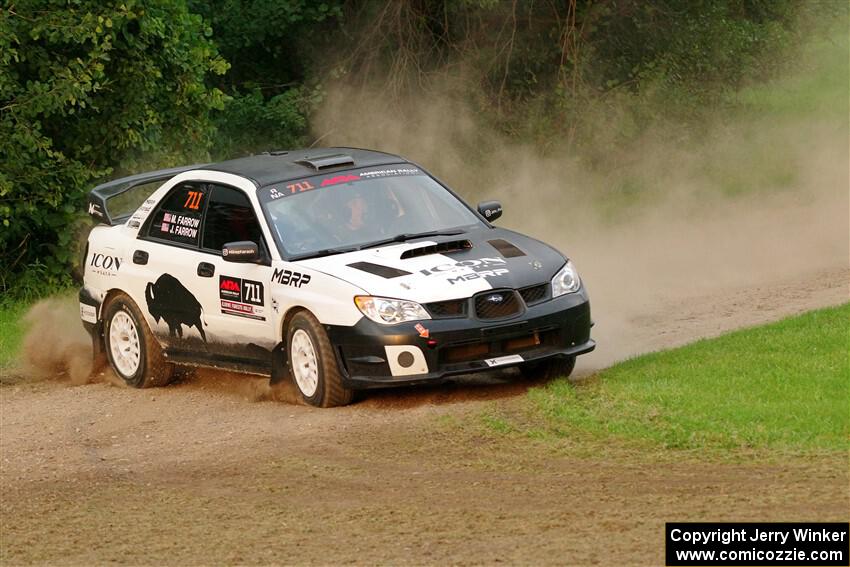 John Farrow / Michael Farrow Subaru WRX on SS1, Soo Pass.