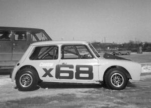 Winnipeg's Malcolm Young in his tubeframed Austin Mini-Cooper