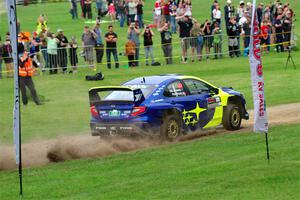 Travis Pastrana / Rhianon Gelsomino Subaru WRX ARA24 on SS1, Soo Pass.