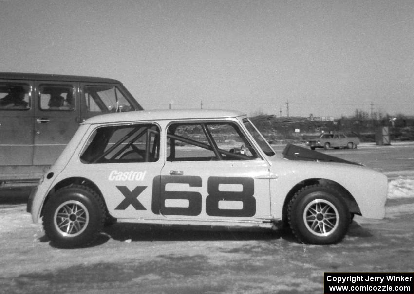 Winnipeg's Malcolm Scott in his tubeframed Austin Mini-Cooper