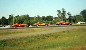 Three Gordy Oftedahl Camaros competed in the race.
