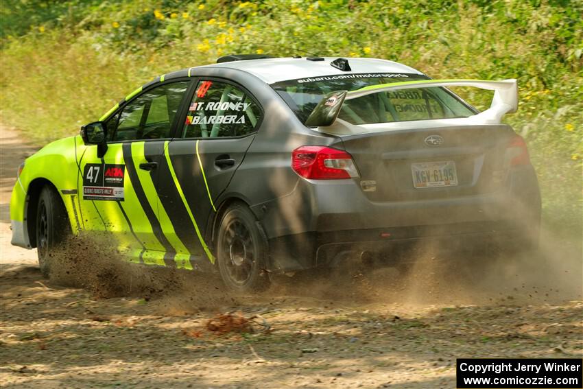 Tim Rooney / Claudia Barbera-Pullen Subaru WRX STi on SS2, Thorpe Tower I.
