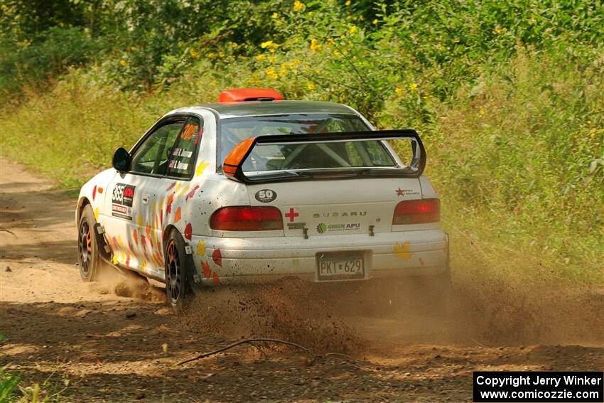 Richard Donovan / Greg Donovan Subaru Impreza on SS2, Thorpe Tower I.