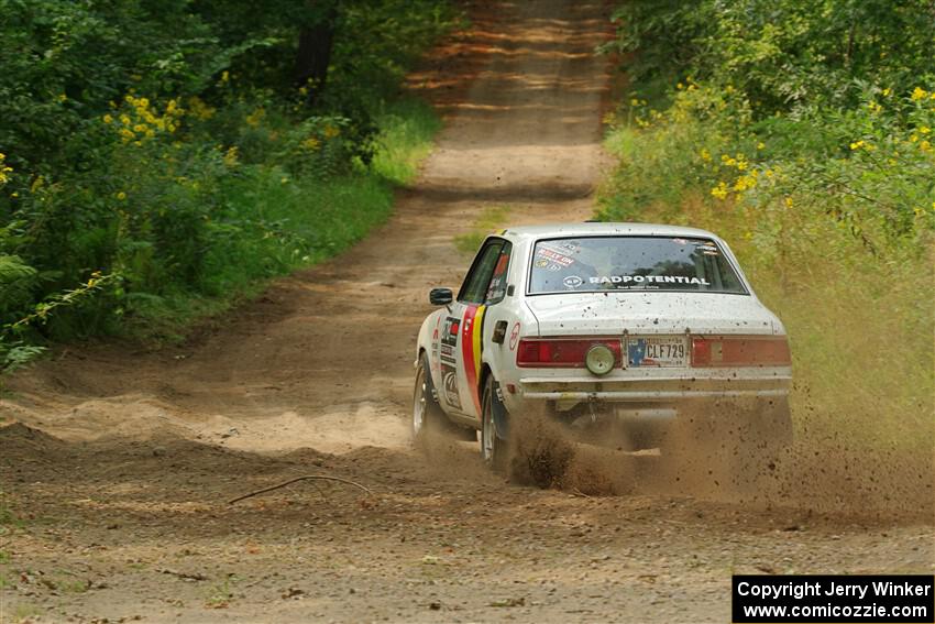 Erich Hopf / Calvin Gehlhausen Dodge Colt on SS2, Thorpe Tower I.