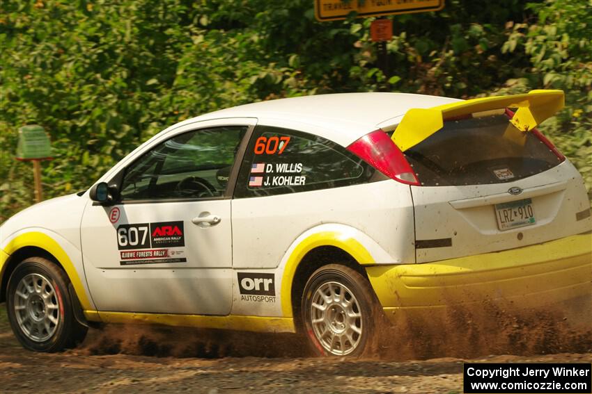 Drake Willis / Jacob Kohler Ford Focus ZX3 on SS2, Thorpe Tower I.