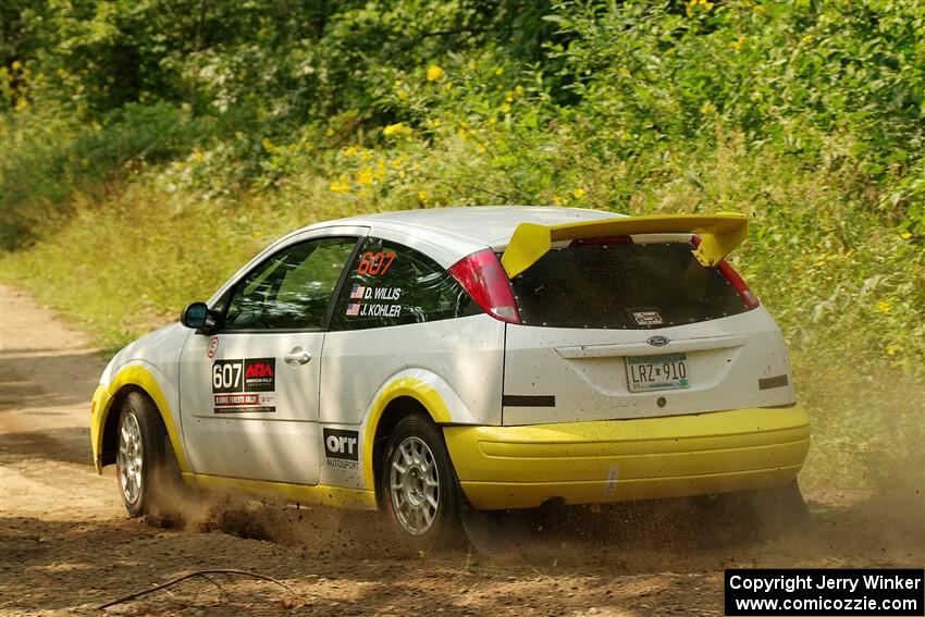 Drake Willis / Jacob Kohler Ford Focus ZX3 on SS2, Thorpe Tower I.