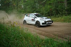 Javier Olivares / K.J. Miller Ford Fiesta Rally3 on SS6, Thorpe Tower II.