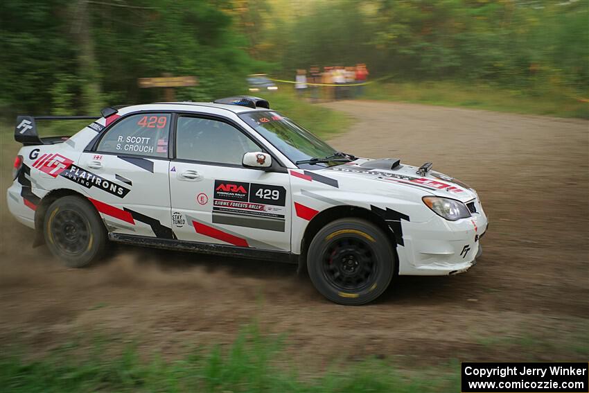 Scott Crouch / Ryan Scott Subaru WRX on SS6, Thorpe Tower II.