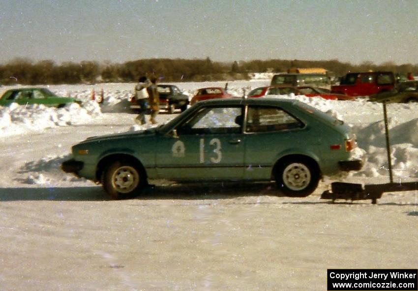 Bob Kosky ran his first ice race in a Honda Accord.