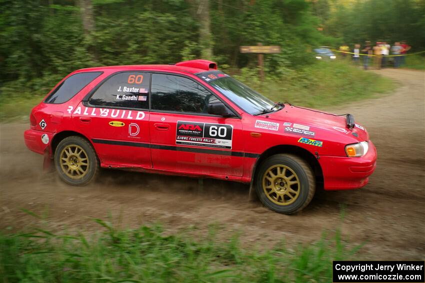 Krishna Gandhi / Jake Baxter Subaru Impreza Wagon on SS6, Thorpe Tower II.