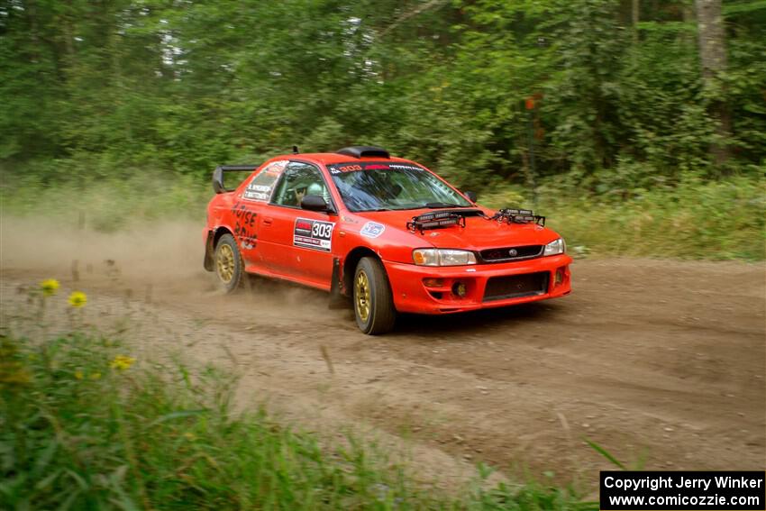 Travis Mattonen / Anikka Nykanen Subaru Impreza on SS6, Thorpe Tower II.