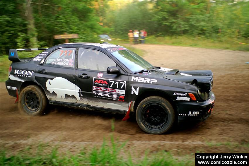 Peter Farrow / Ian Nelson Subaru WRX on SS6, Thorpe Tower II.