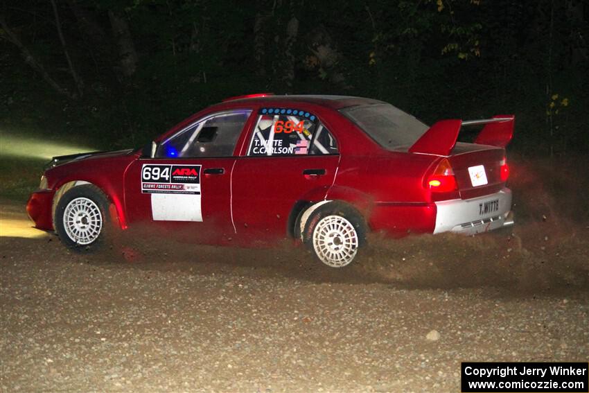 Tyler Witte / Cindi Carlson Mitsubishi Lancer Evo IV on SS9, Steamboat II.