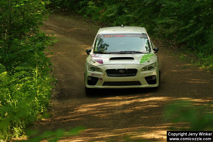 Jamey Randall / Andrew Rausch Subaru WRX on SS10, Otterkill I.