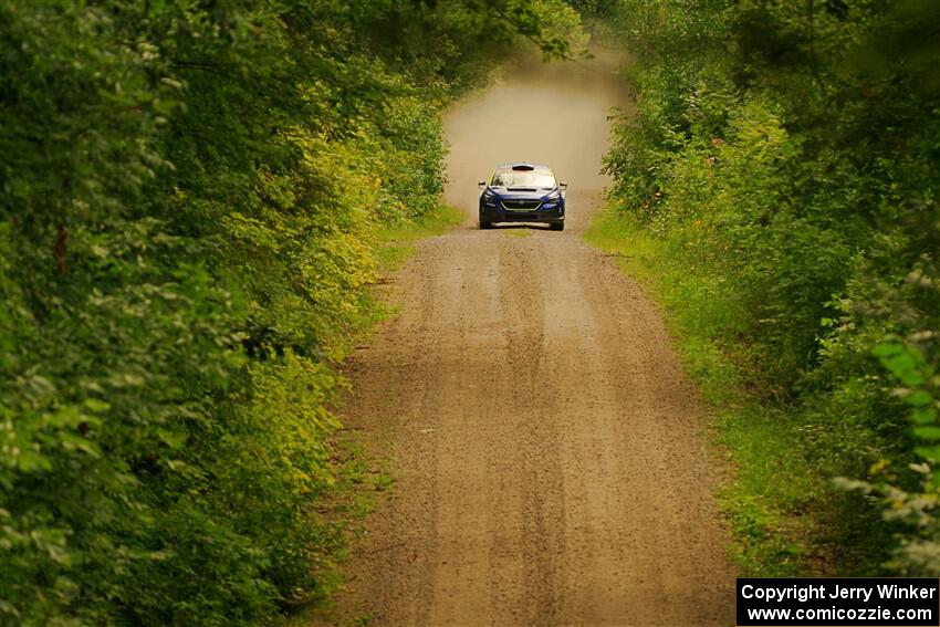 Travis Pastrana / Rhianon Gelsomino Subaru WRX ARA24 on SS13, Anchor-Mattson I.