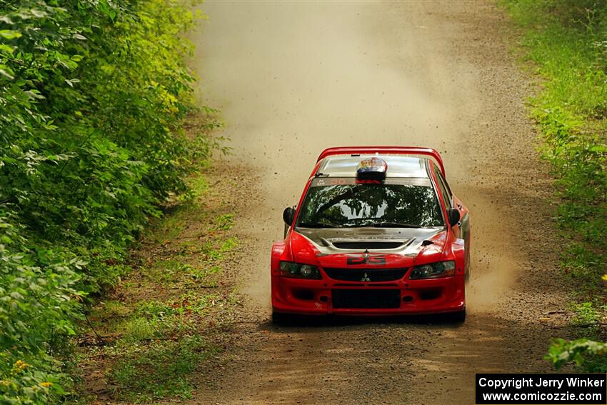George Plsek / Danny Persein Mitsubishi Lancer WRC on SS13, Anchor-Mattson I.