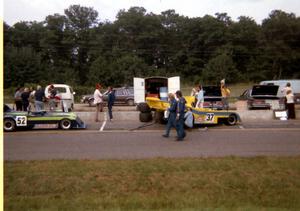 Gary Gove's Chevron B26 (#52) and Horst Kroll's Lola T-300 (#37)