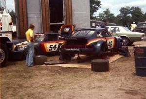 The Montura Racing Porsche Carrera team of Tony Garcia (54) and Mauricio DeNarvaez (46).